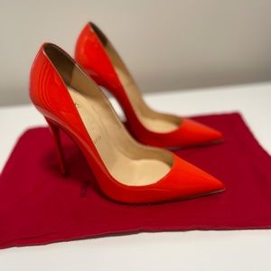 Christian Louboutin Orange Heels